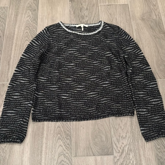 Maje Women’s Black And Silver Sweater Size 1/Small - Picture 1 of 3